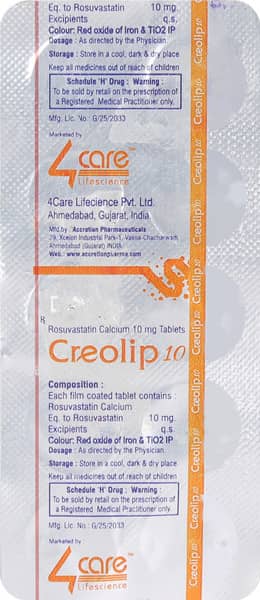 Creolip 10mg Strip Of 10 Tablets