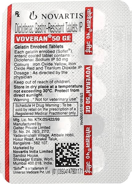 Voveran 50 GE Tablet