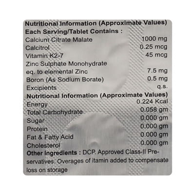 Wisium K2 7 Strip Of 10 Tablets