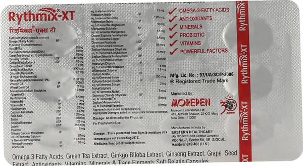 Rythmix Xt Strip Of 10 Capsules