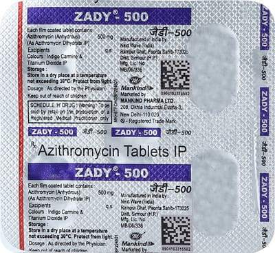 Zady 500mg Strip Of 5 Tablets