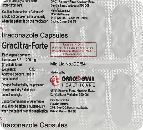 Gracitra Forte Strip Of 10 Capsules