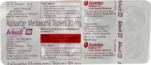 Arbozil 80mg Strip Of 10 Tablets