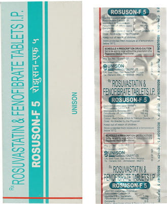 Rosuson F 5 Strip Of 10 Tablets