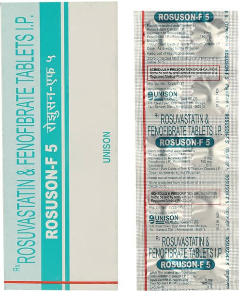 Rosuson F 5 Strip Of 10 Tablets