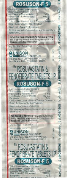 Rosuson F 5 Strip Of 10 Tablets