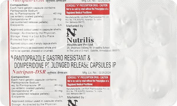 Nutripan Dsr Strip Of 10 Capsules