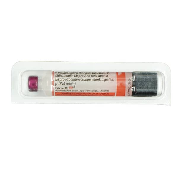 Eglucent Mix 50 100Iu Cartridges Of 3Ml Suspension For Injection