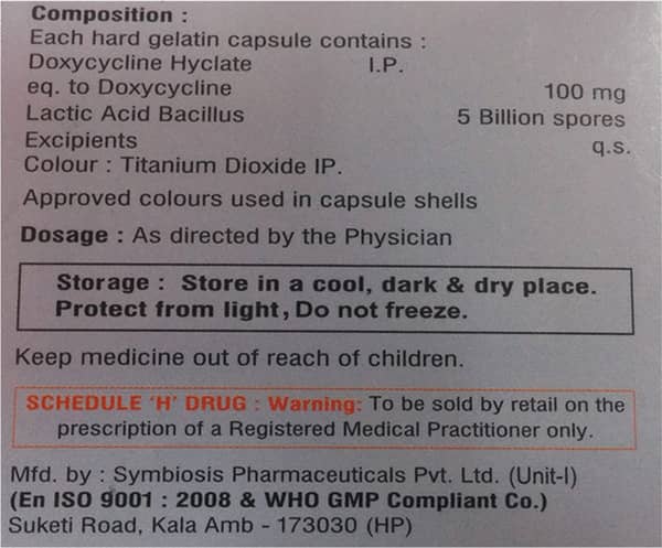 Doxyplus Lb Strip Of 10 Capsules