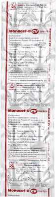 Monocef O Cv 200/125 Mg Strip Of 10 Tablets