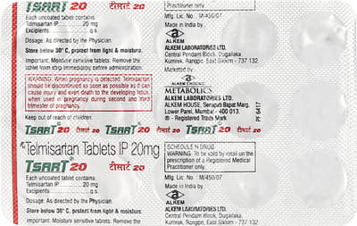 Tsart 20 Strip Of 15 Tablets