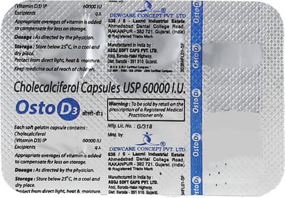 Osto D3 Strip Of 4 Capsules