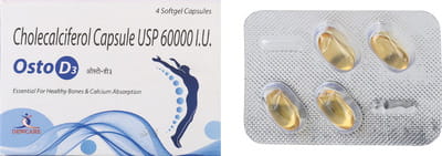 Osto D3 Strip Of 4 Capsules