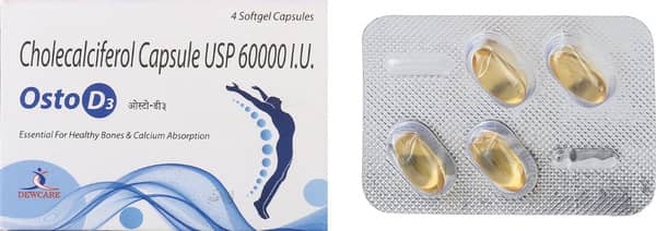 Osto D3 Strip Of 4 Capsules