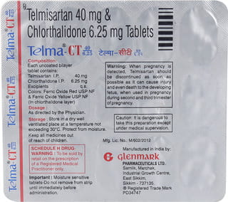 Telma-CT 40/6.25mg Tablet