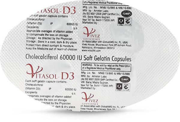 Vitasol D3 Strip Of 4 Capsules