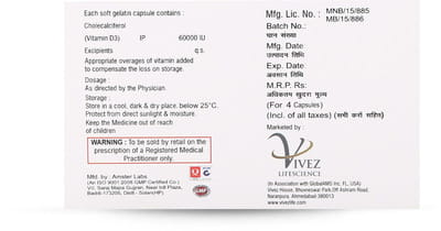 Vitasol D3 Strip Of 4 Capsules