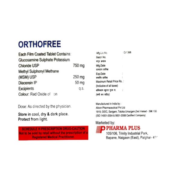 Orthofree Strip Of 10 Tablets