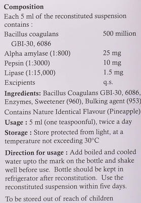 New Tummy Soft Bottle Of 50ml Dry Syrup