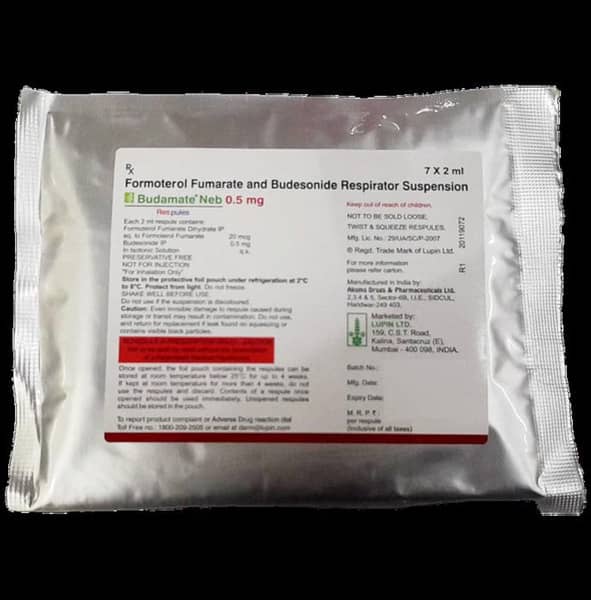 Budamate Neb 0.5mg Respules
