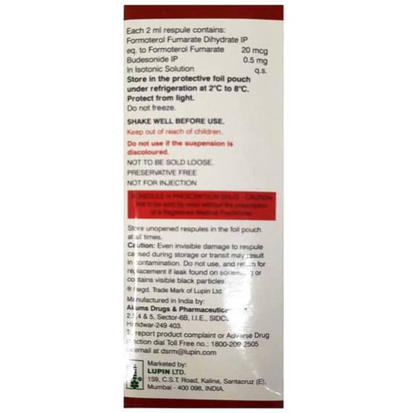 Budamate Neb 0.5mg Respules