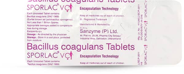 Sporlac Vc Strip Of 10 Tablets