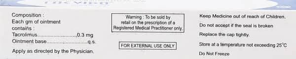 Tacvido Tube Of 20gm Ointment