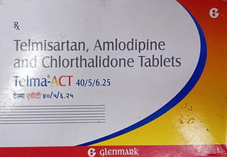 Telma Act 40/5/6.25 Strip Of 10 Tablets