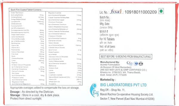 Bigfil Strip Of 10 Tablets