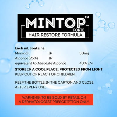 Mintop Forte 5% Minoxidil Bottle Of 120ml Solution