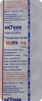 Dilfit 10mg Strip Of 10 Tablets