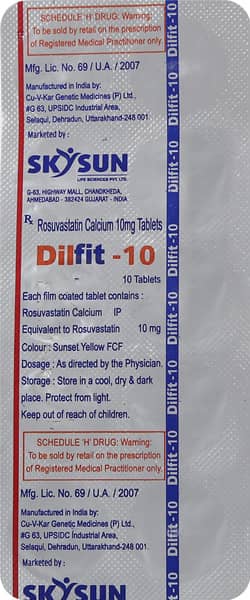 Dilfit 10Mg Strip Of 10 Tablets