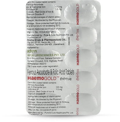 Haemogold Strip Of 10 Tablets