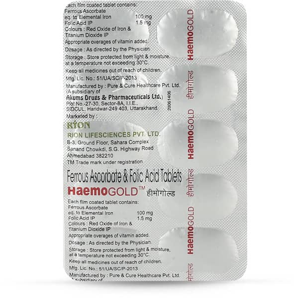 Haemogold Strip Of 10 Tablets