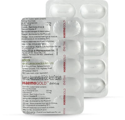 Haemogold Strip Of 10 Tablets