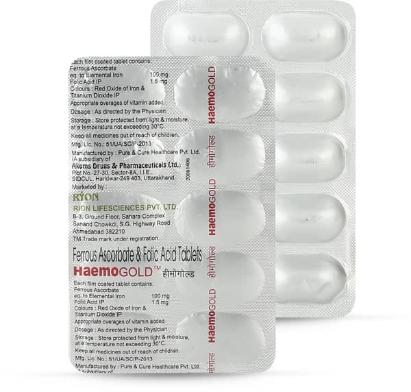 Haemogold Strip Of 10 Tablets