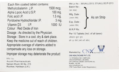 Becocnx D3 Strip Of 10 Tablets
