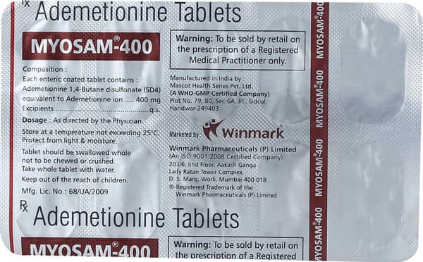 Myosam 400 Strip Of 10 Tablets