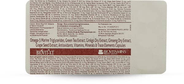 Biovit Xt Strip Of 10 Softgel Capsules