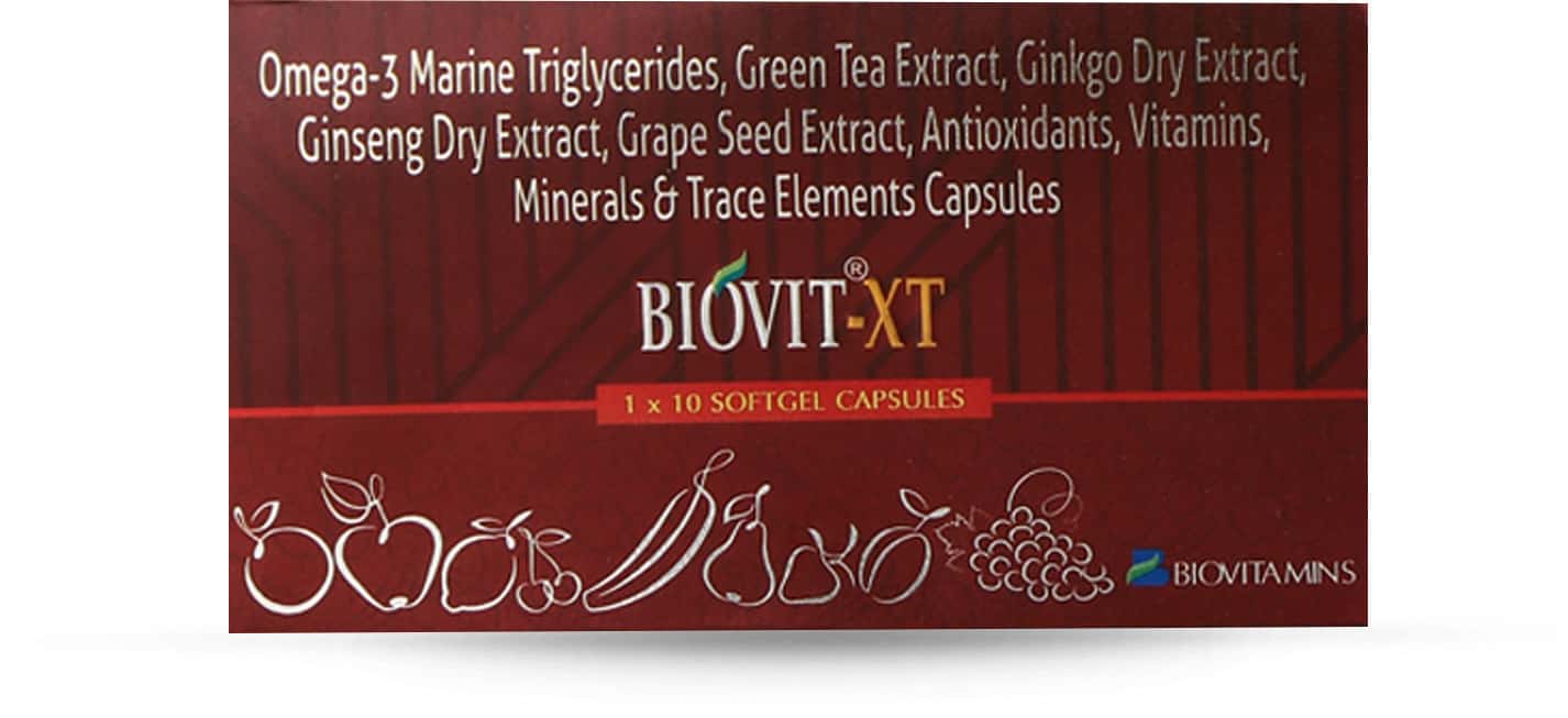 Buy Biovit Xt Strip Of 10 Softgel Capsules Online & Save Up to 24% at ...