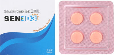 Sen D3 Orange Chewable Tablet 4'S