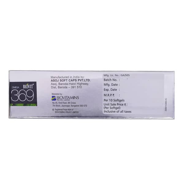 Biovit Omega 369 Strip Of 10 Capsules