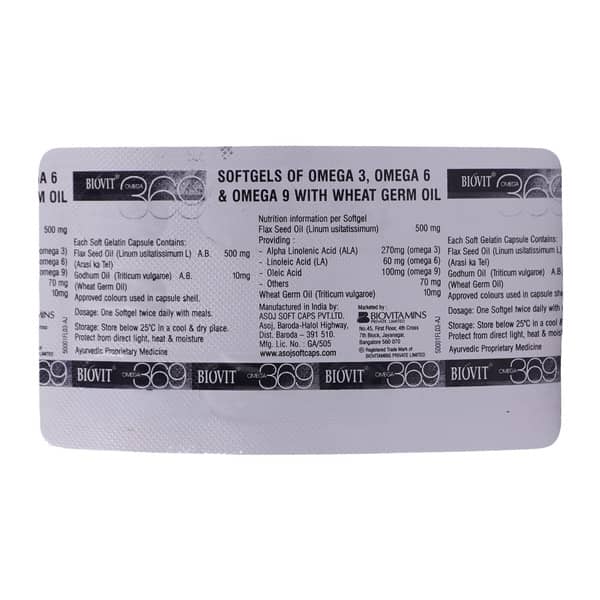 Biovit Omega 369 Strip Of 10 Capsules