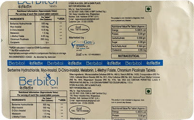 Berbitol Strip Of 10 Tablets