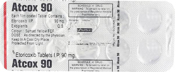 Atcox 90Mg Strip Of 10 Tablets