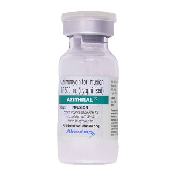 Azithral 500Mg Dry Vial Of 1 Powder For Injection