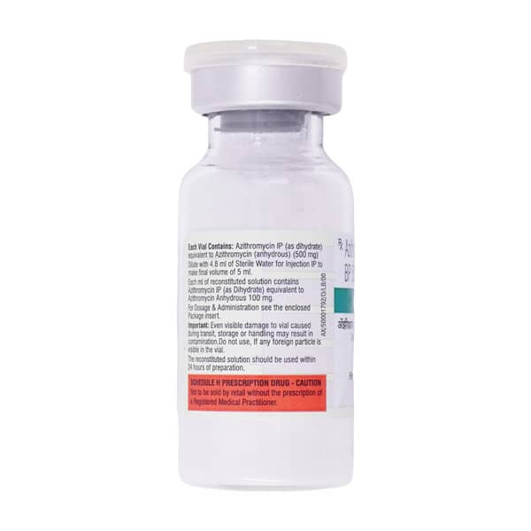 Azithral 500Mg Dry Vial Of 1 Powder For Injection