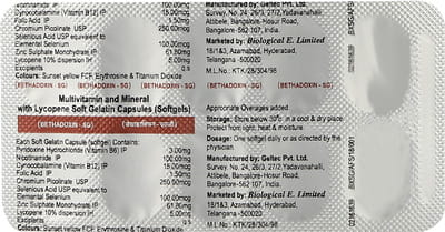 Bethadoxin Sg Strip Of 10 Capsules