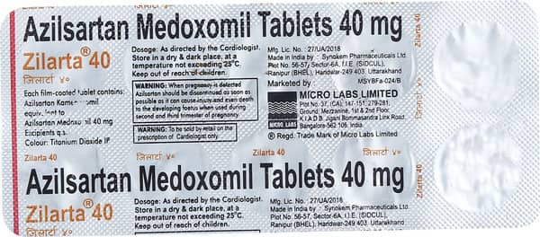 Zilarta 40mg Strip Of 10 Tablets