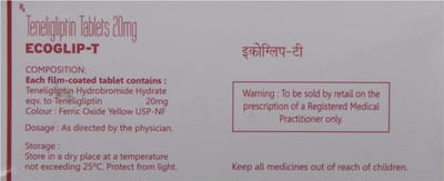 Ecoglip T 20mg Strip Of 10 Tablets